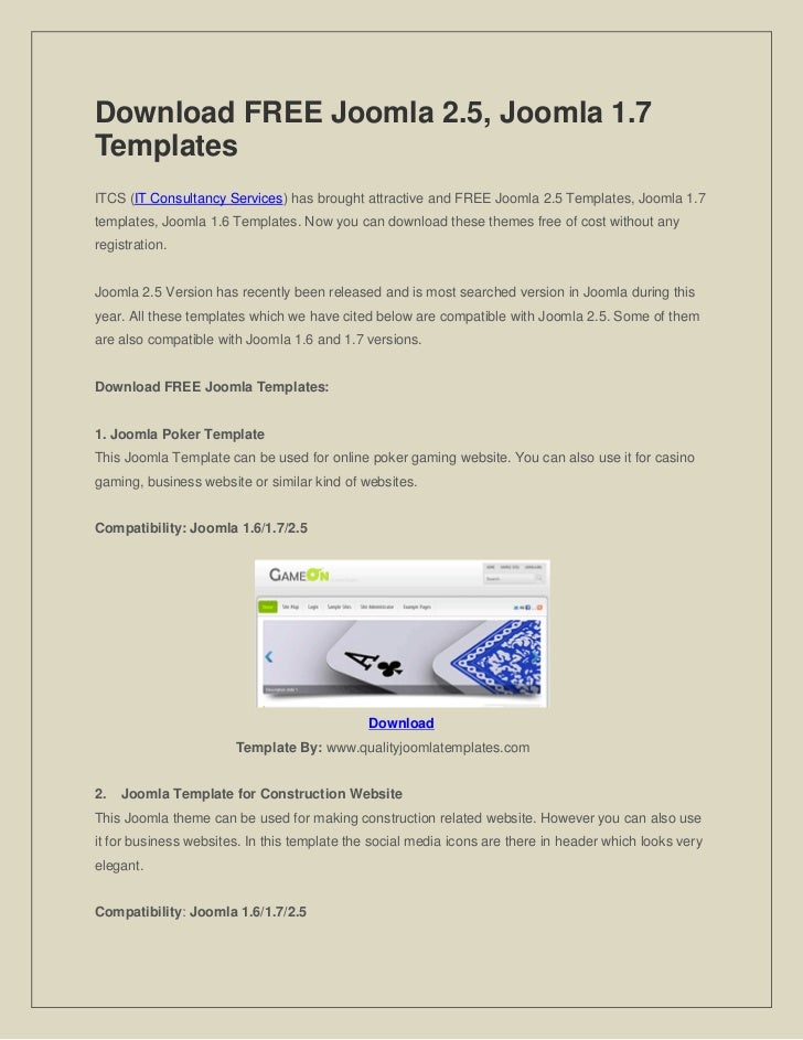 JOOMLA 2.5 SCARICA
